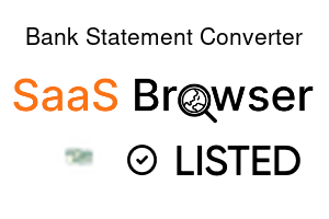 Bank Statement Converter - SaaS Browser Verified Badge