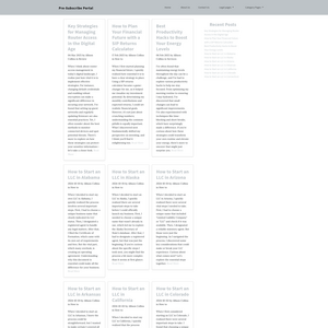 Pre-Subscribe Portal Screenshot