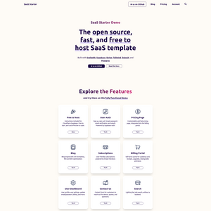 SaaS Starter Screenshot