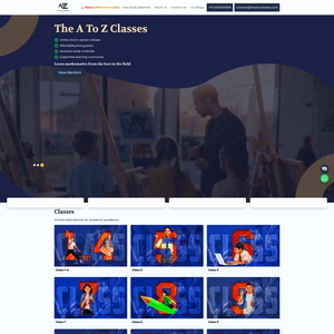 The A to Z Classes Screenshot