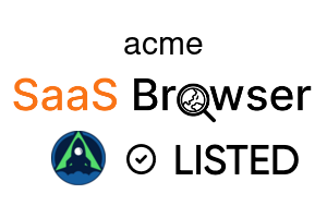 acme - SaaS Browser Verified Badge