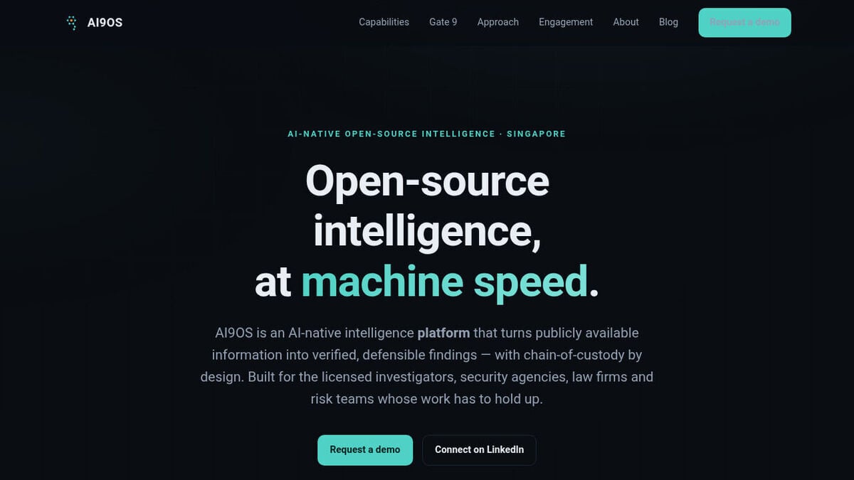 AI9OS homepage