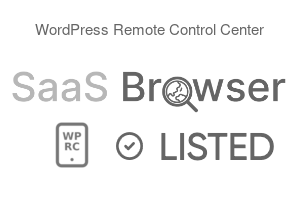 WordPress Remote Control Center - SaaS Browser Verified Badge