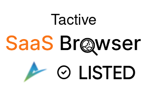 Tactive - SaaS Browser Verified Badge