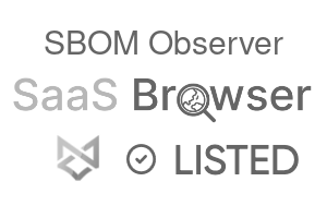 SBOM Observer - SaaS Browser Verified Badge
