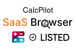 CalcPilot - SaaS Browser Verified Badge