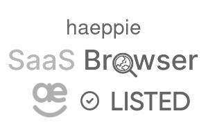 haeppie - SaaS Browser Verified Badge