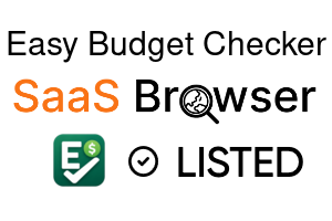 Easy Budget Checker - SaaS Browser Verified Badge