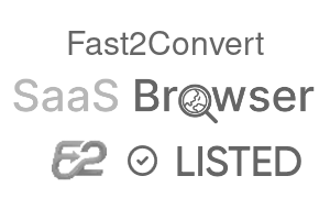 Fast2Convert - SaaS Browser Verified Badge
