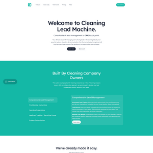 Cleaning Lead Machine Screenshot