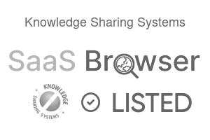 Knowledge Sharing Systems - SaaS Browser Verified Badge
