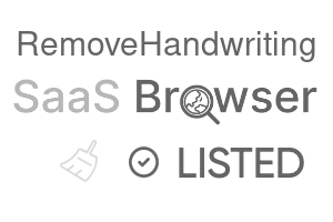 RemoveHandwriting - SaaS Browser Verified Badge