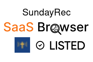 SundayRec - SaaS Browser Verified Badge