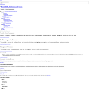 Predictable Performance Systems Screenshot