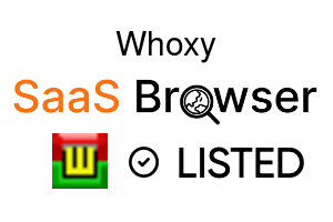 Whoxy - SaaS Browser Verified Badge