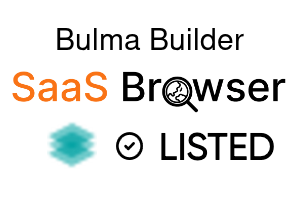 Bulma Builder - SaaS Browser Verified Badge