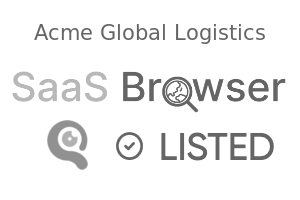 Acme Global Logistics - SaaS Browser Verified Badge