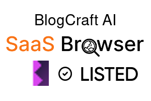 BlogCraft AI - SaaS Browser Verified Badge
