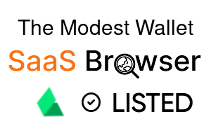 The Modest Wallet - SaaS Browser Verified Badge