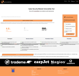 Cyber Security Web Test Screenshot