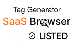 Tag Generator - SaaS Browser Verified Badge