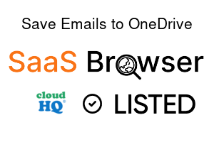 Save Emails to OneDrive - SaaS Browser Verified Badge