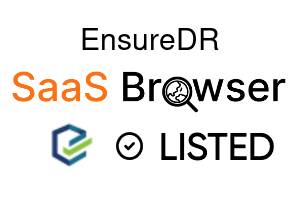 EnsureDR - SaaS Browser Verified Badge