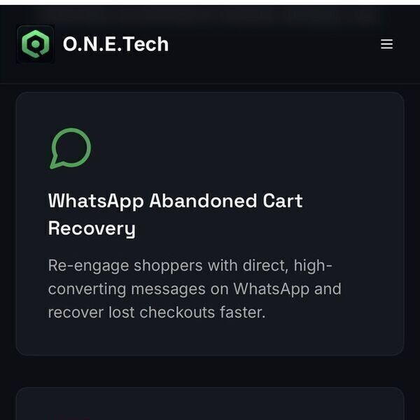 ONE Tech Automation Screenshot 3