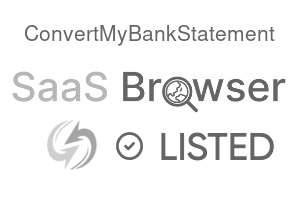 ConvertMyBankStatement - SaaS Browser Verified Badge