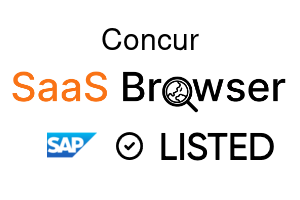 Concur - SaaS Browser Verified Badge