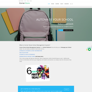 Corner Stone School Management Software Screenshot