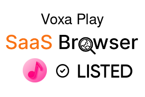 Voxa Play - SaaS Browser Verified Badge