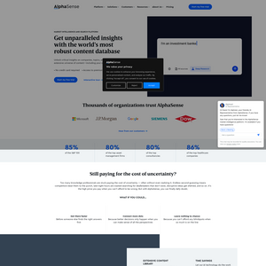 AlphaSense Screenshot