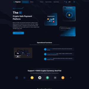 Crypto Safe Payment Platform Screenshot