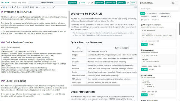 MD2FILE Screenshot 1