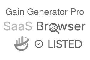 Gain Generator Pro - SaaS Browser Verified Badge