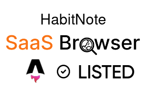 HabitNote - SaaS Browser Verified Badge