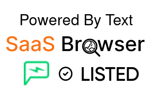 Powered By Text - SaaS Browser Verified Badge