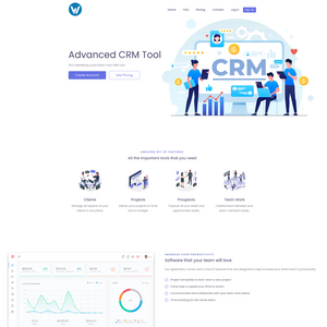 Advanced CRM Tool Screenshot