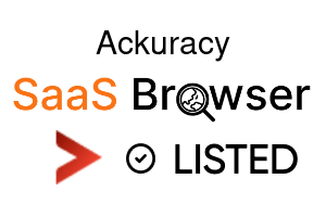 Ackuracy - SaaS Browser Verified Badge