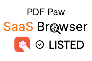 PDF Paw - SaaS Browser Verified Badge