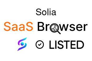 Solia - SaaS Browser Verified Badge