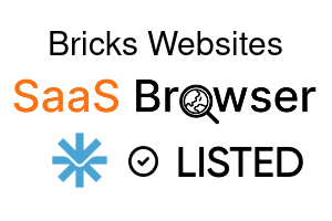 Bricks Websites - SaaS Browser Verified Badge