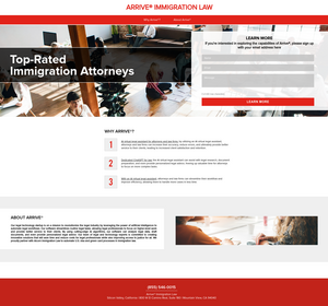 Arrive Immigration Law Screenshot
