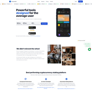 Crescendo Portfolio Screenshot