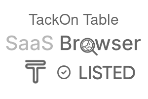 TackOn Table - SaaS Browser Verified Badge