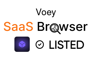 Voey - SaaS Browser Verified Badge