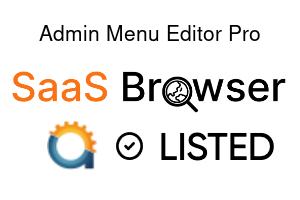 Admin Menu Editor Pro - SaaS Browser Verified Badge