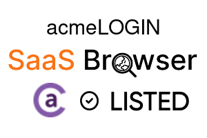 acmeLOGIN - SaaS Browser Verified Badge