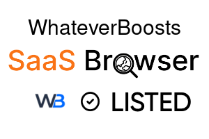 WhateverBoosts - SaaS Browser Verified Badge